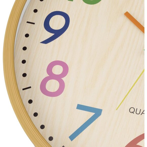 14 Inch Kids Wall Clock Silent Non-Ticking Battery Operated Colorful Childrens W - Picture 7 of 9